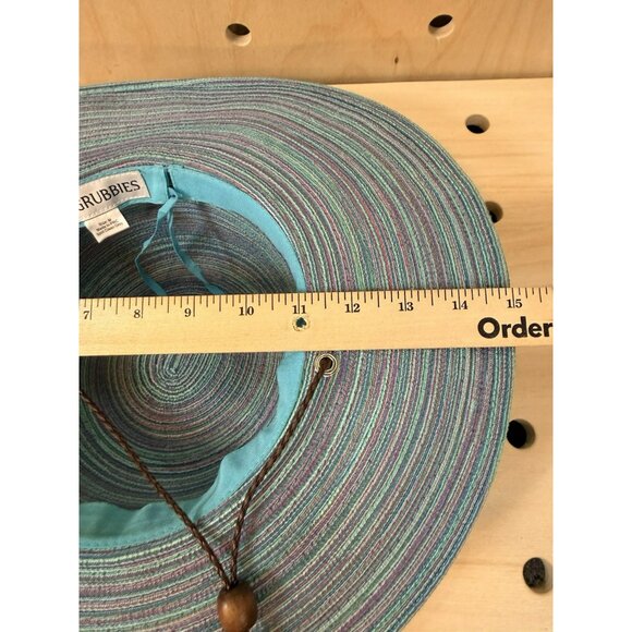 SunGrubbies Rachel UPF 50 Sun Hat Removable Chinstrap Purple Blue $59 Medium - Picture 11 of 11